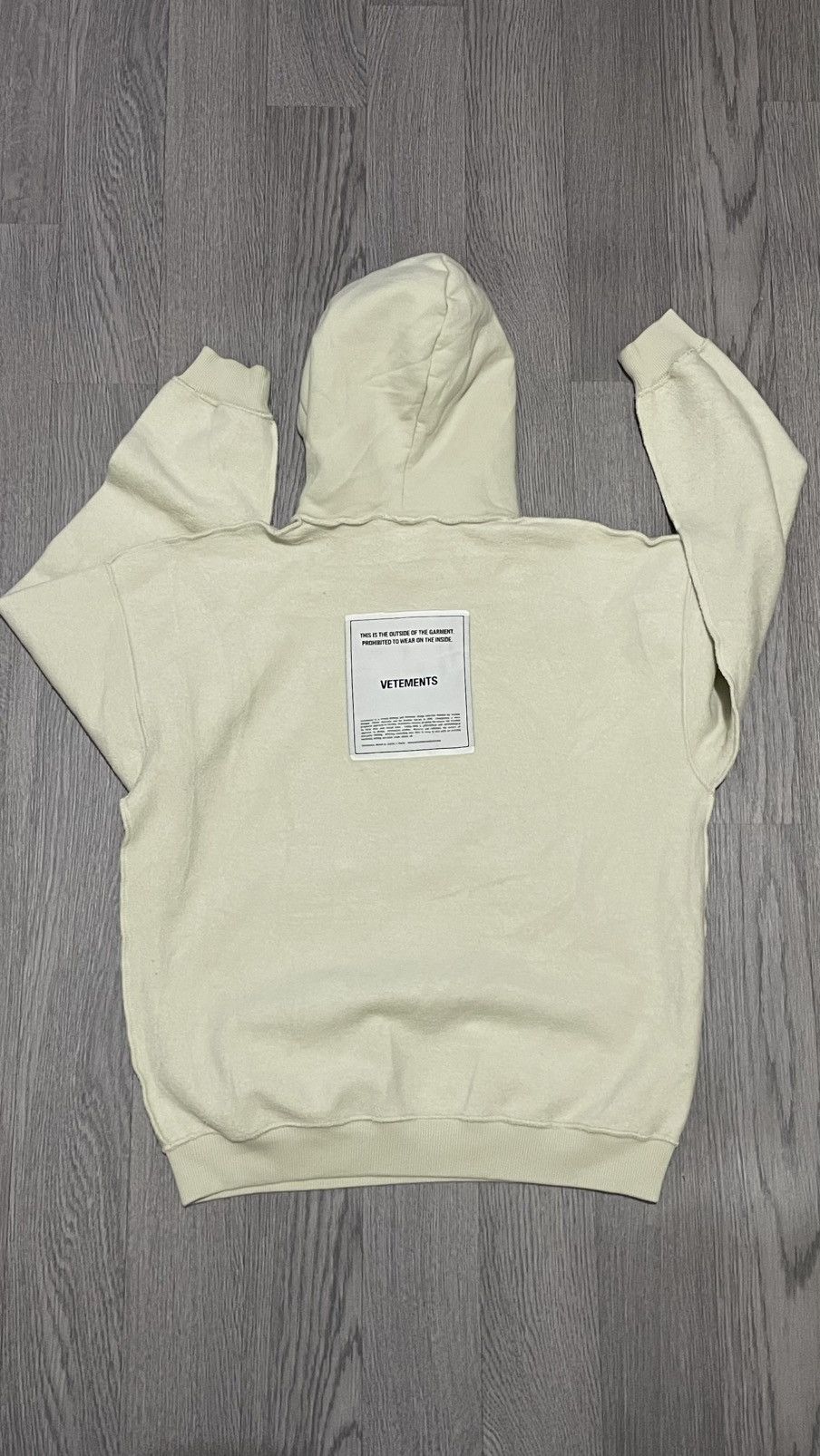 Vetements VETEMENTS FW19 ‘INSIDE-OUT’ HOODIE Size XS / US 0-2 / IT 36-38 - 4 Thumbnail