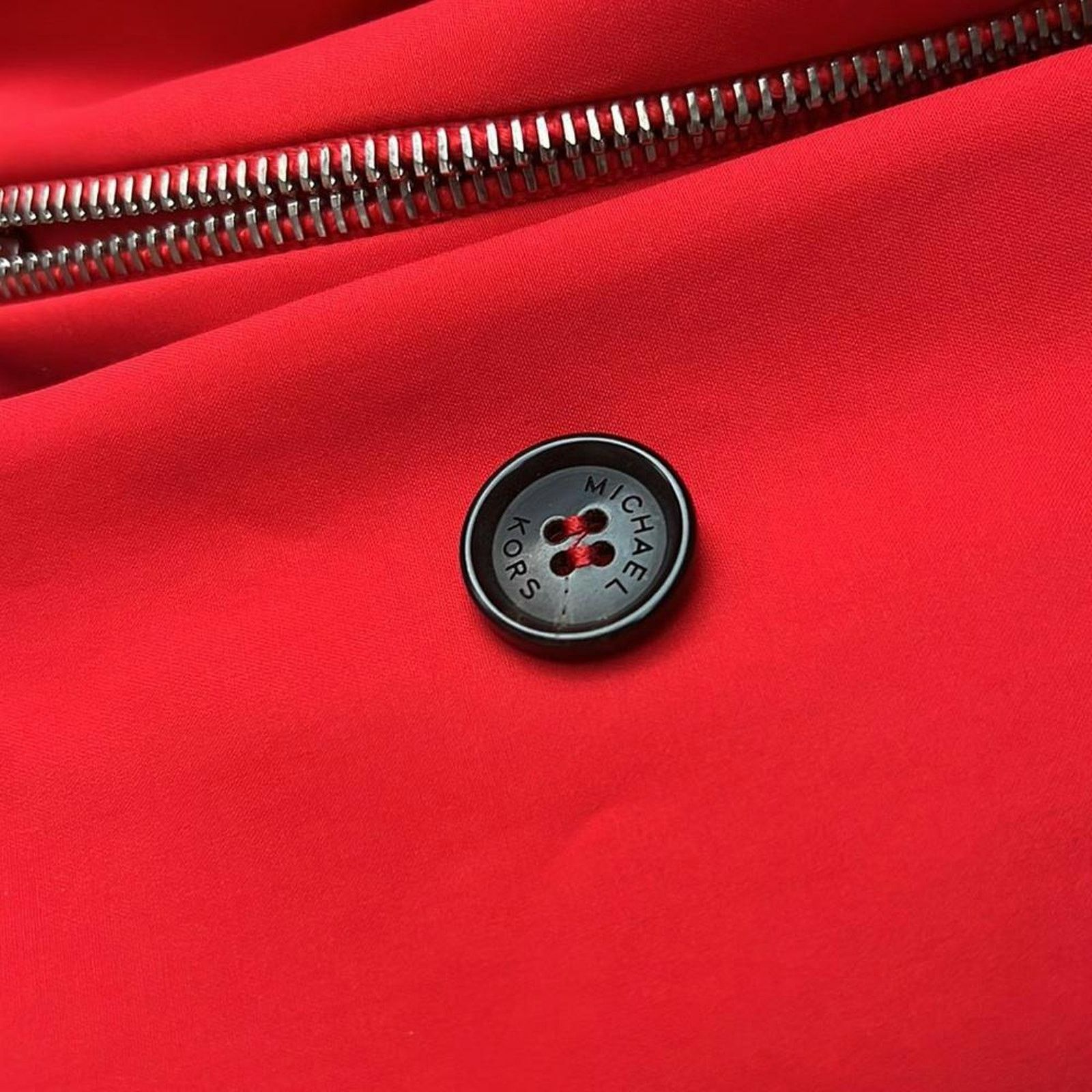 Michael Kors MICHAEL KORS Red Peacoat Made in Italy, XS /US2 SRP: $4500 Size XS / US 0-2 / IT 36-38 - 10 Thumbnail