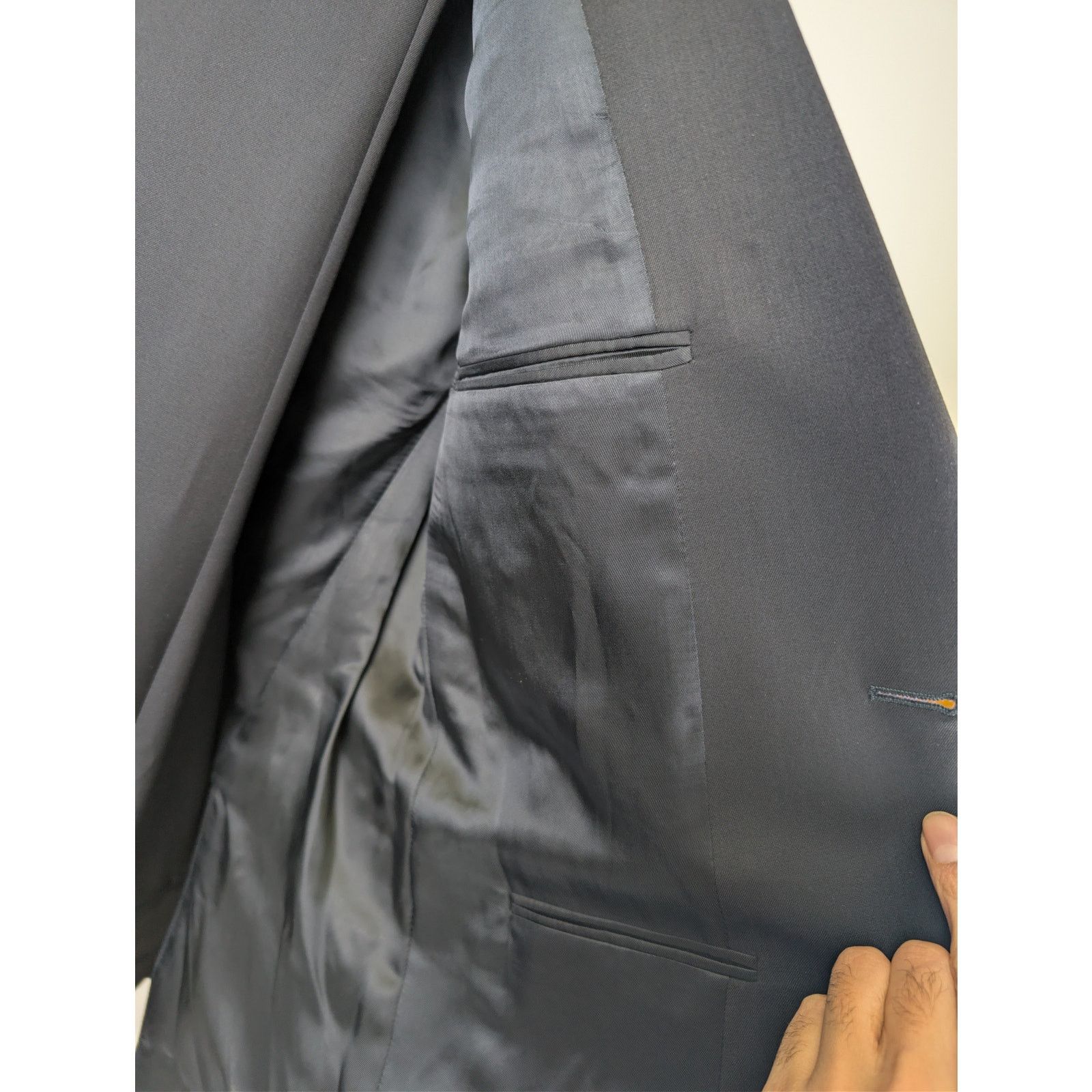 Ermenegildo Zegna o1rshd1 Mens Suit - Blazer and Casual Pants in Black Size US M / EU 48-50 / 2 - 8 Thumbnail