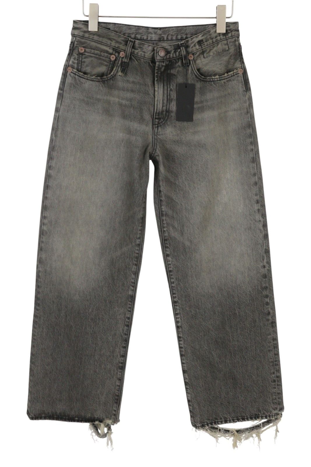 R13 D'ARCY LOOSE 27 Leyton Black Distress PF26 Jeans 88927 Size 27" / US 4 / IT 40 - 1 Thumbnail