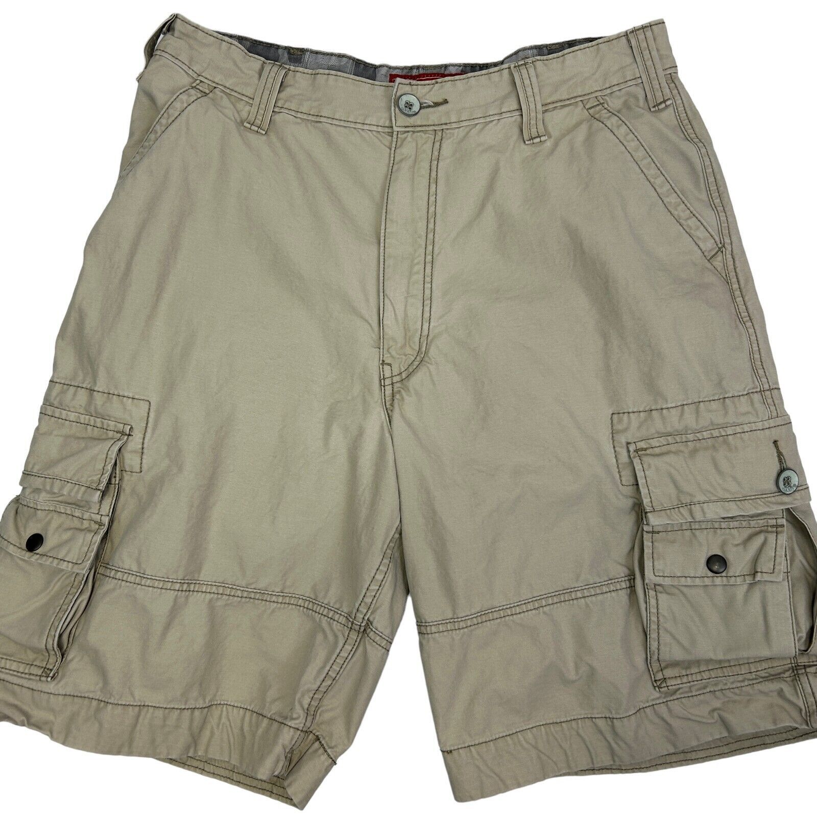 Levi s Levis Squad Cargo Shorts Mens Size 35 Beige Cotton Twill Grailed