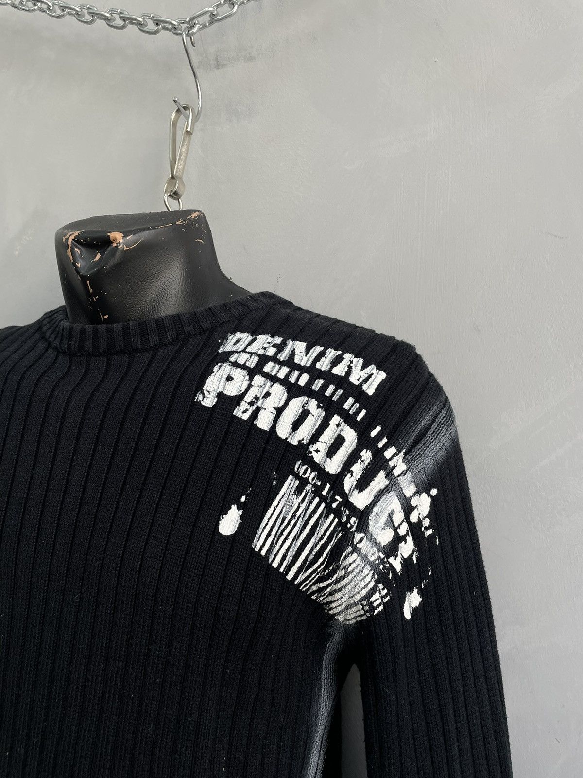 If Six Was Nine If six was nine style y2k Black Ribbed Knit Sweater Size L Size US L / EU 52-54 / 3 - 4 Thumbnail