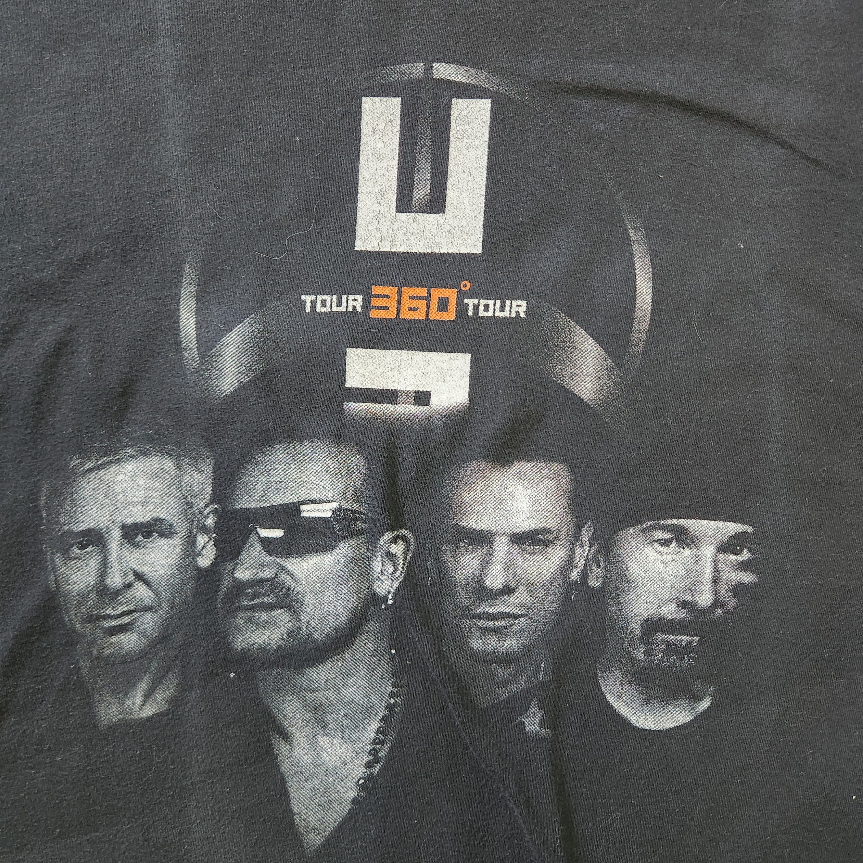 Band Tees × Vintage Vintage Y2K Bono U2 Tour 360 Black TShirt Size US L / EU 52-54 / 3 - 15 Thumbnail