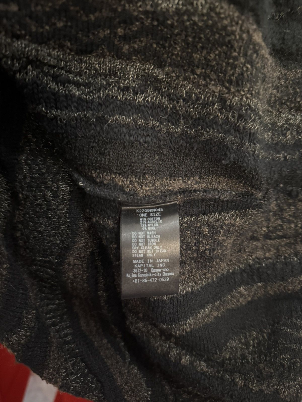 Kapital KAPITAL Gaudy Intarsia Cotton-Bouclé Cardigan - Black (RARE) Size US M / EU 48-50 / 2 - 2 Thumbnail
