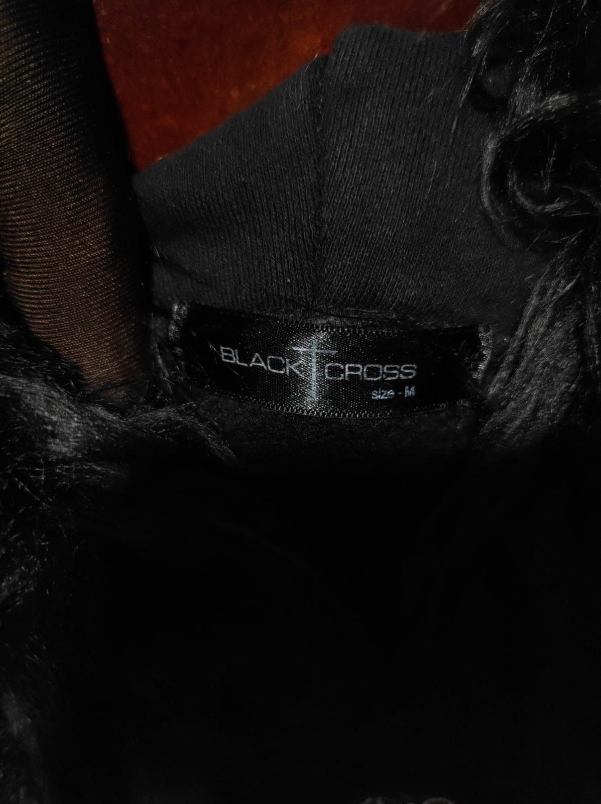 Japanese Brand Black Cross fur hoodie ifsix LGB vkei style Size US M / EU 48-50 / 2 - 7 Thumbnail