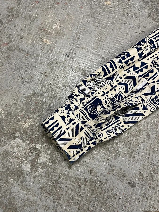 Designer × Our Legacy × Vintage SS2010 Our Legacy Modern White & Blue Shirt Size US S / EU 44-46 / 1 - 5 Thumbnail
