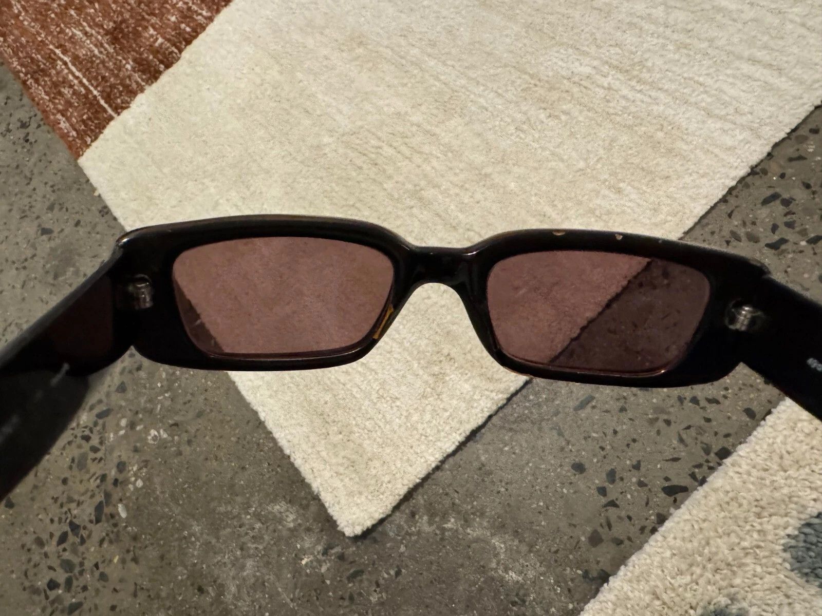 Gucci Gucci Sunglasses GG2409/N/S Brown Rectangle Oversized Size ONE SIZE - 6 Thumbnail