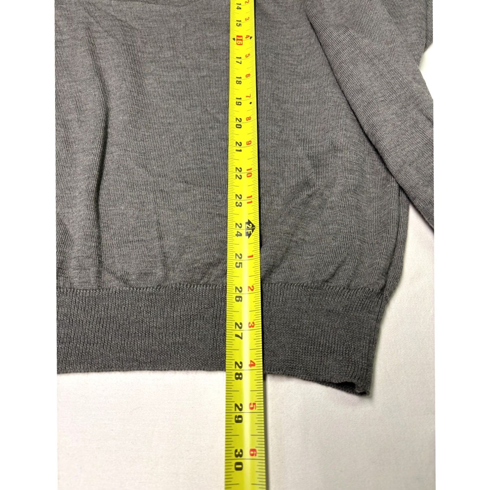 Vintage Joseph & Lyman Sweater Mens XXL Gray V Neck Merino Wool Made in Italy Size US XXL / EU 58 / 5 - 4 Thumbnail