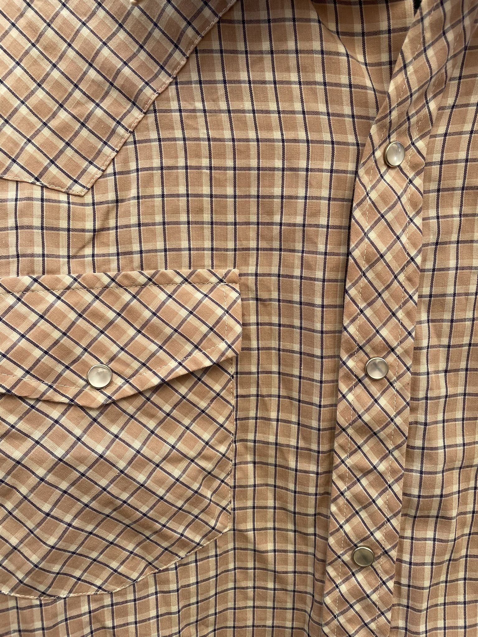Wrangler Vintage 70s Western shirt Cowboy shirt button up Beige brown Size US M / EU 48-50 / 2 - 4 Thumbnail