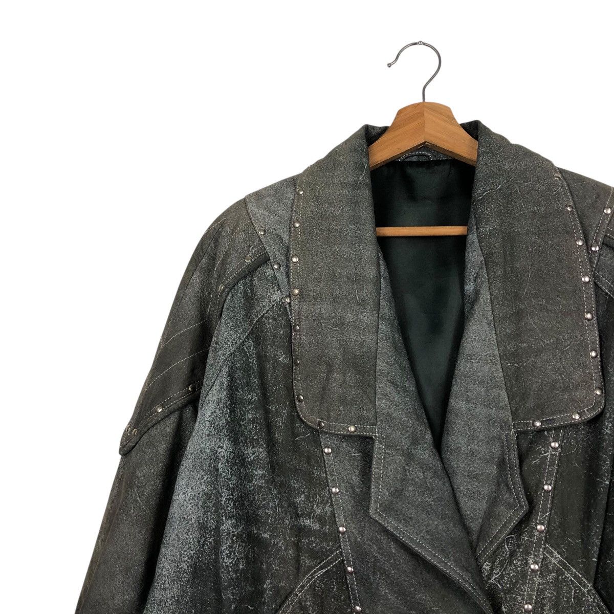 Japanese Brand 📌Vintage Leather Biker Jacket M.Mijayima Issey Miyake Size US M / EU 48-50 / 2 - 8 Thumbnail