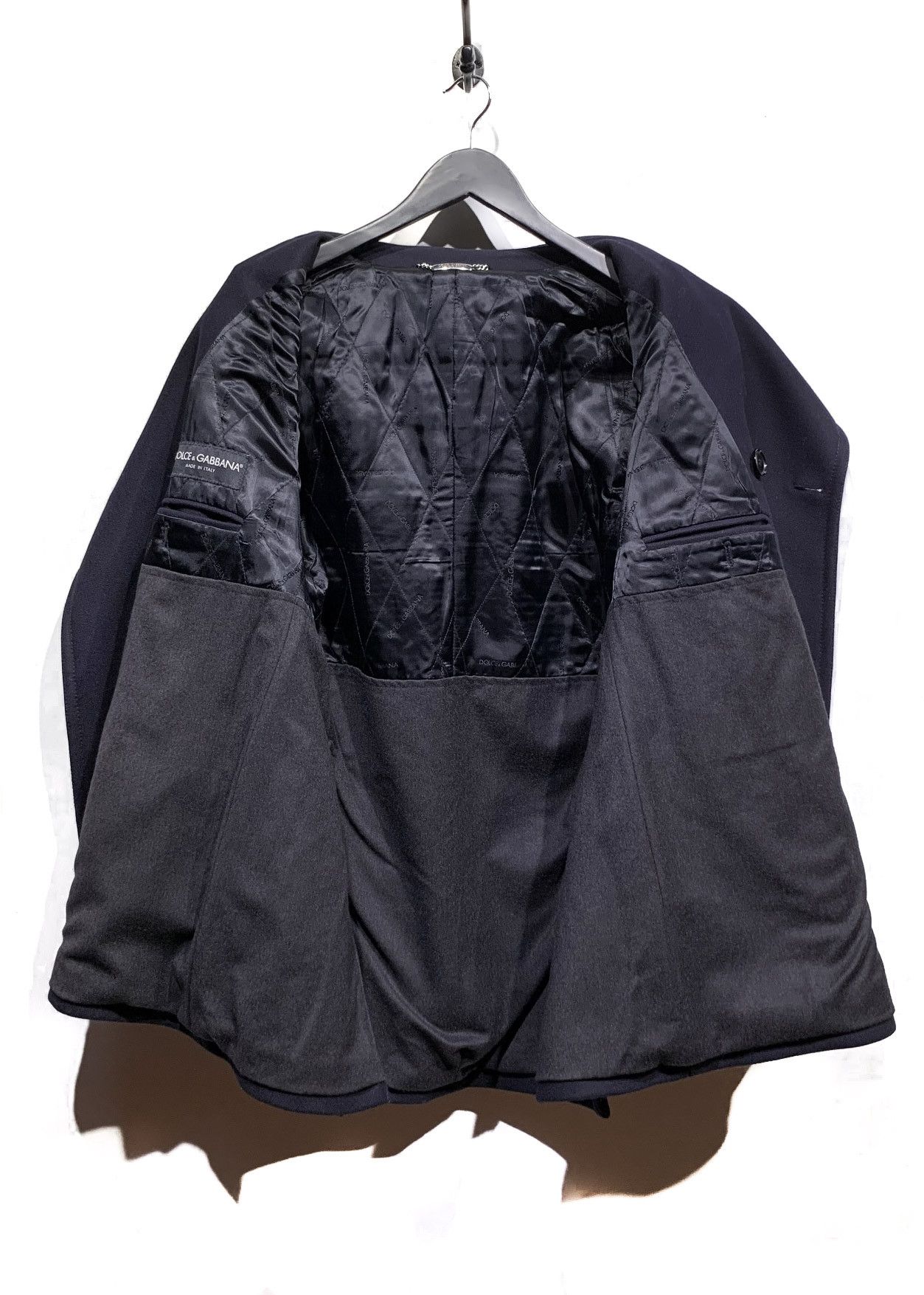 Dolce & Gabbana Dolce & Gabbana Navy Wool Peacoat Jacket Size US XL / EU 56 / 4 - 7 Thumbnail