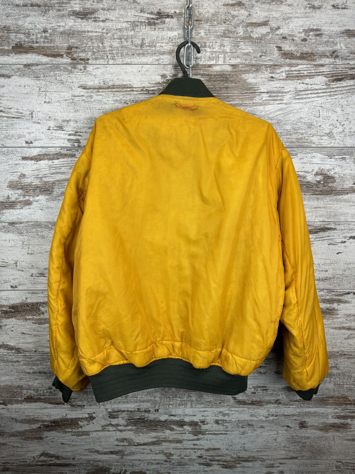 Other Mens Ma1 Flyer Vintage Nylon Bomber Jacket Boxy Fit Oversize Size US XXL / EU 58 / 5 - 22 Thumbnail