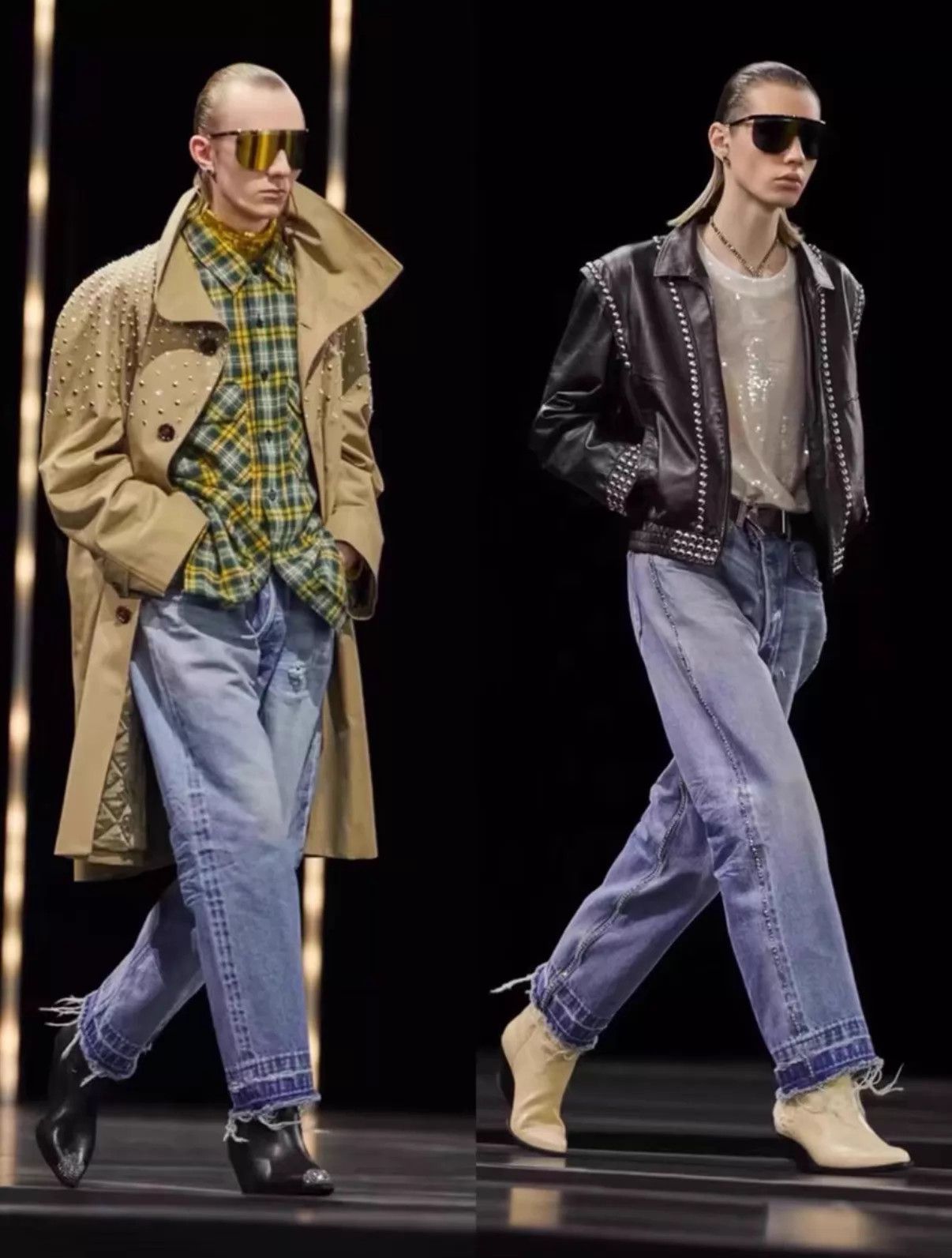 Celine Celine 22FW Wesley Tassel Hem Straight Denim Jeans Size 29 Size 29" - 9 Thumbnail