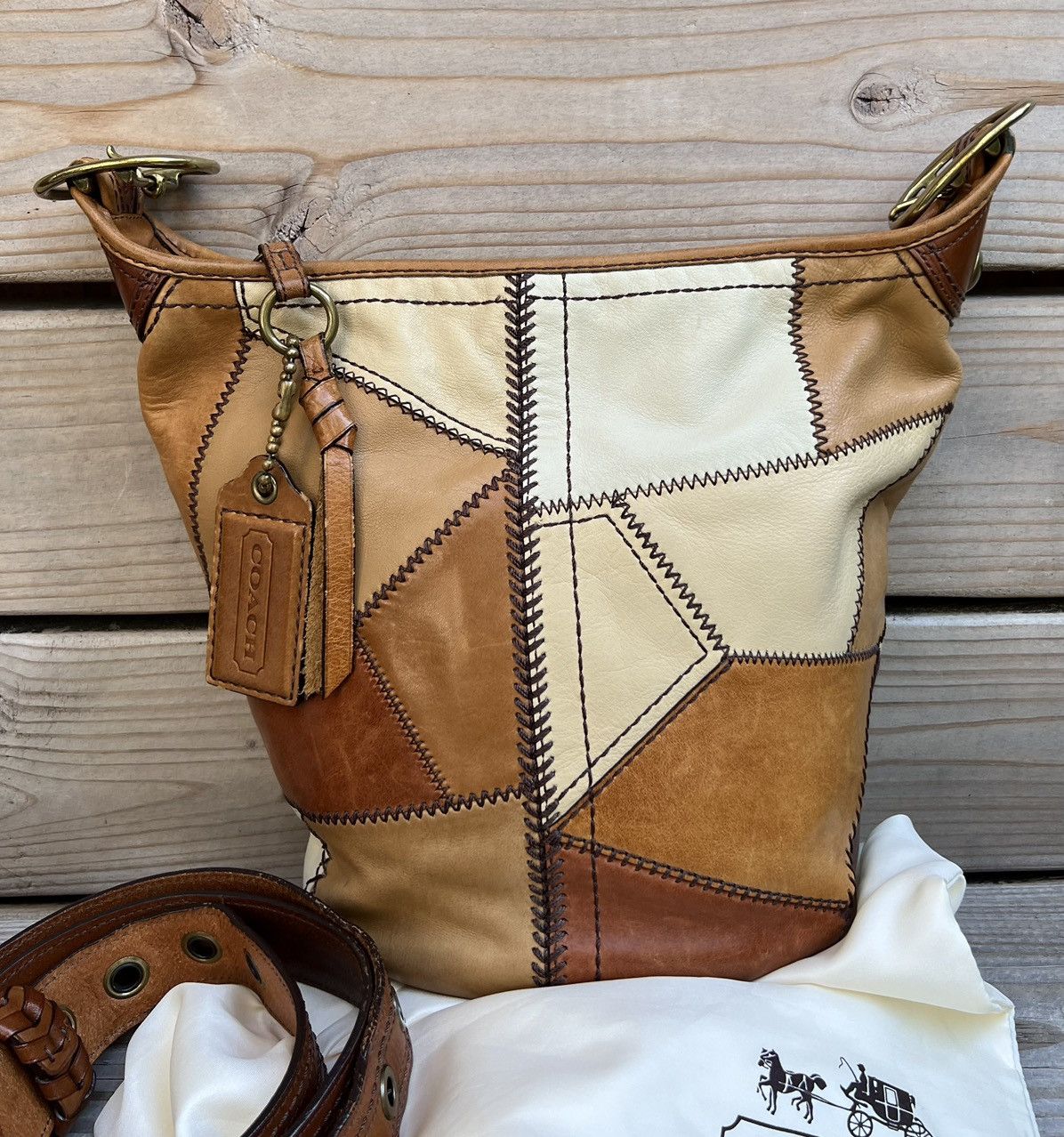 Coach Rare Limited Edition Coach Bleecker Patchwork Duffle Bag Grailed