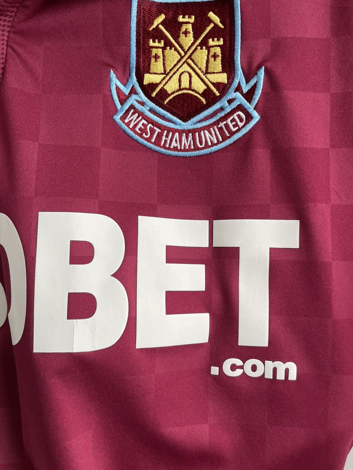 Umbro West Ham United 2009 2010 Home Football Shirt Soccer Jersey Size US L / EU 52-54 / 3 - 10 Thumbnail