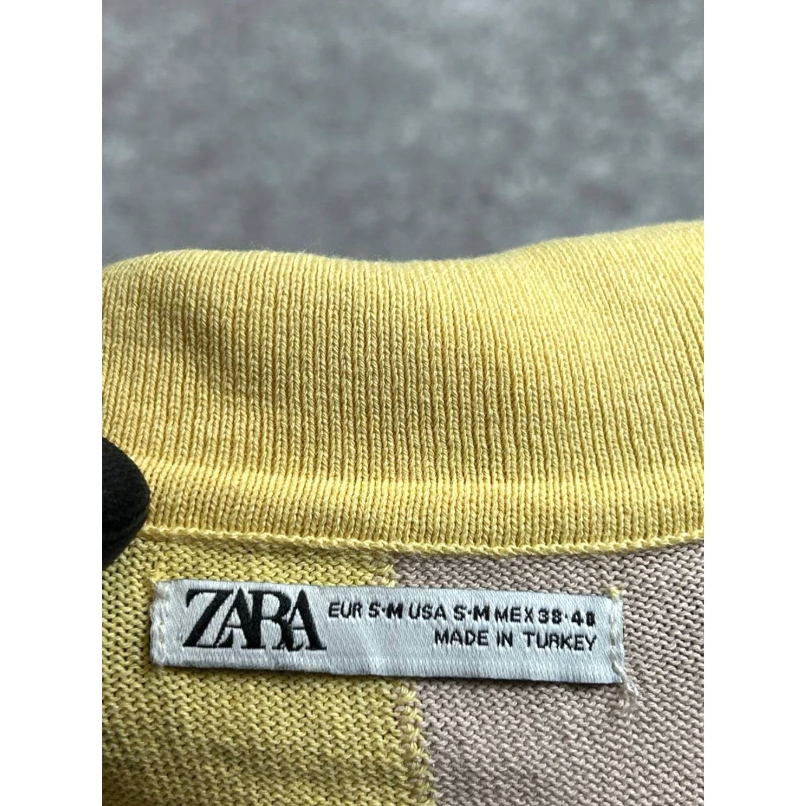 Zara Zara Polo Shirt Mens Small Yellow Cotton Knit * User: Zara Polo Shirt Mens Small Yellow Check Cotton Knit * Size US S / EU 44-46 / 1 - 3 Thumbnail
