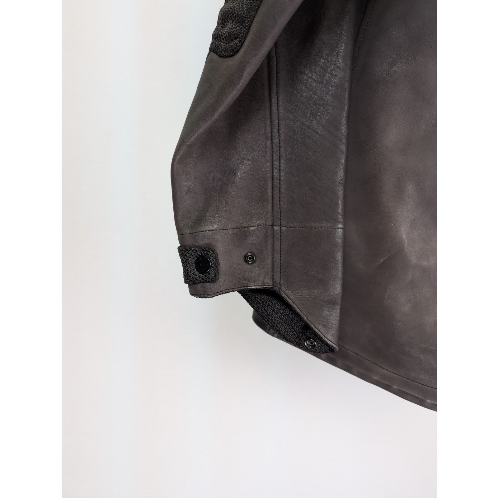 Stone Island o1rshd1 Real Leather Blouson Jacket in Dark Brown Size US L / EU 52-54 / 3 - 12 Thumbnail