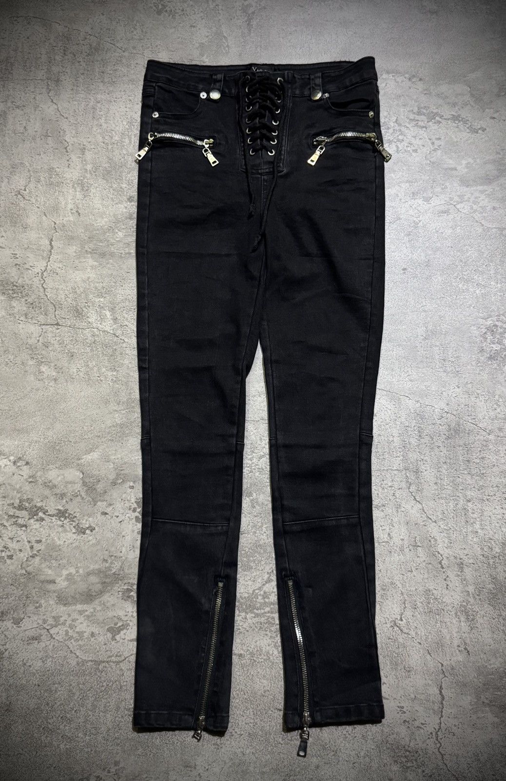 Hysteric Glamour Y2k Yao jin Lace-up Ifsixwasnine style Skinny Jeans Size 27" / US 4 / IT 40 - 1 Thumbnail