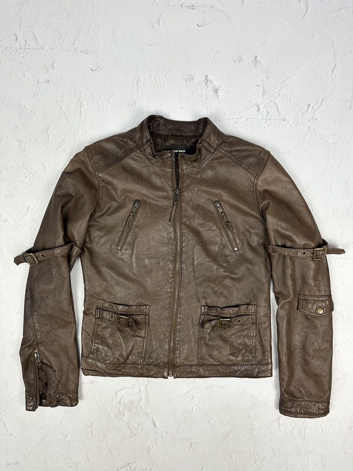 Japanese Brand × Leather Jacket × Rick Owens Rick Owens FW 11 Safari  Leather Jacket | Grailed