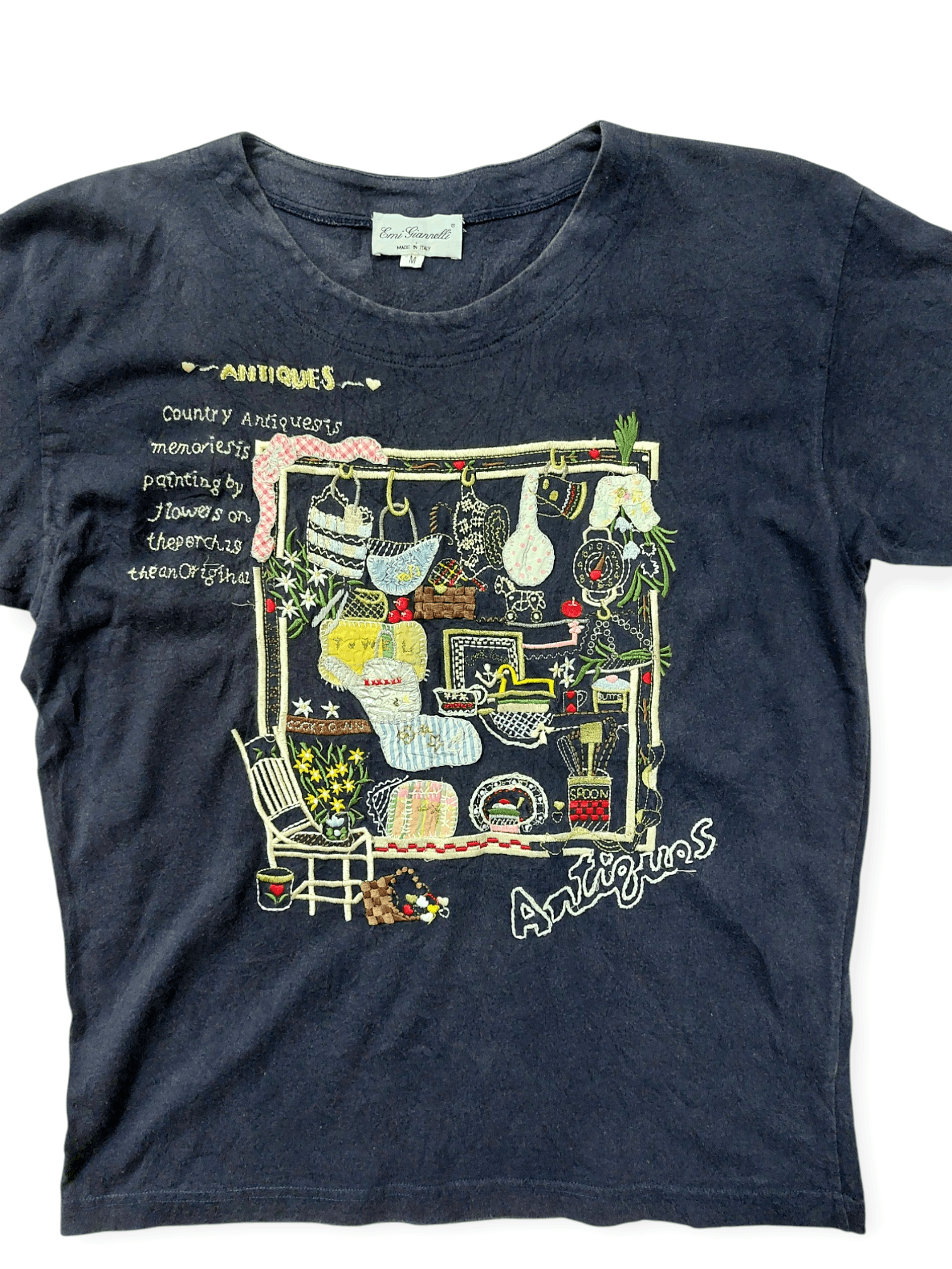 Calugi e Gianelli Embroidery Emi Gianelli Country Antiques T-Shirt Size US M / EU 48-50 / 2 - 1 Thumbnail