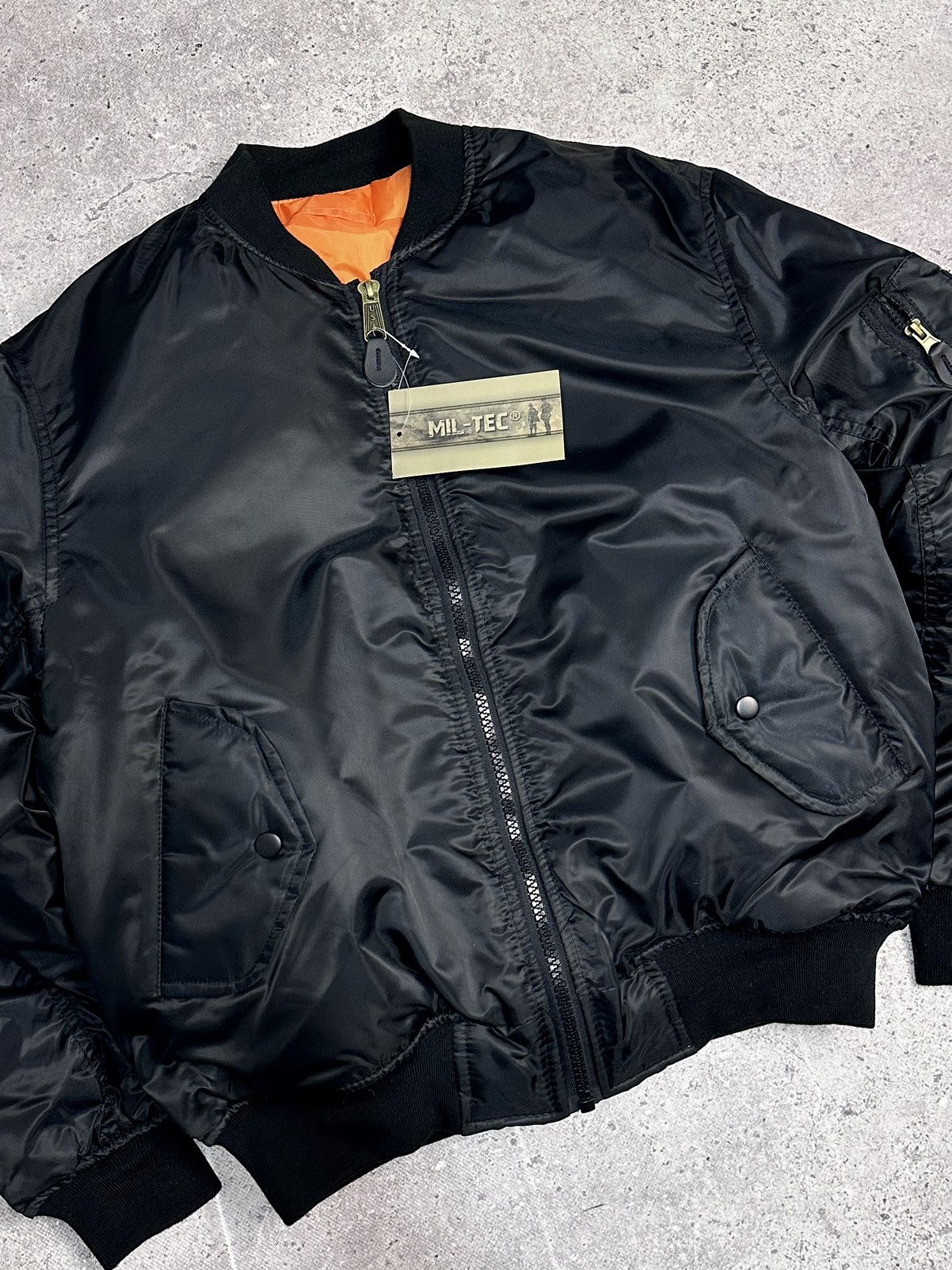 14th Addiction Japan Jacket Mil-tec Black MA-1 bomber Japan Goa Opium Y2K Size US M / EU 48-50 / 2 - 4 Thumbnail