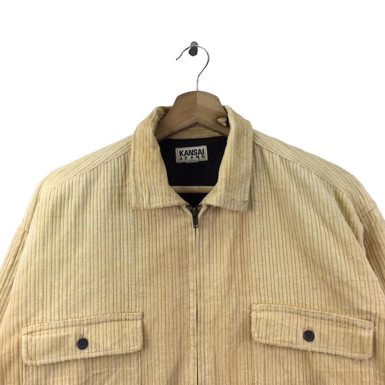 Kansai Yamamoto Vtg KANSAI YAMAMOTO JEANS Corduroy Denim Jacket Coat Size US L / EU 52-54 / 3 - 2 Thumbnail