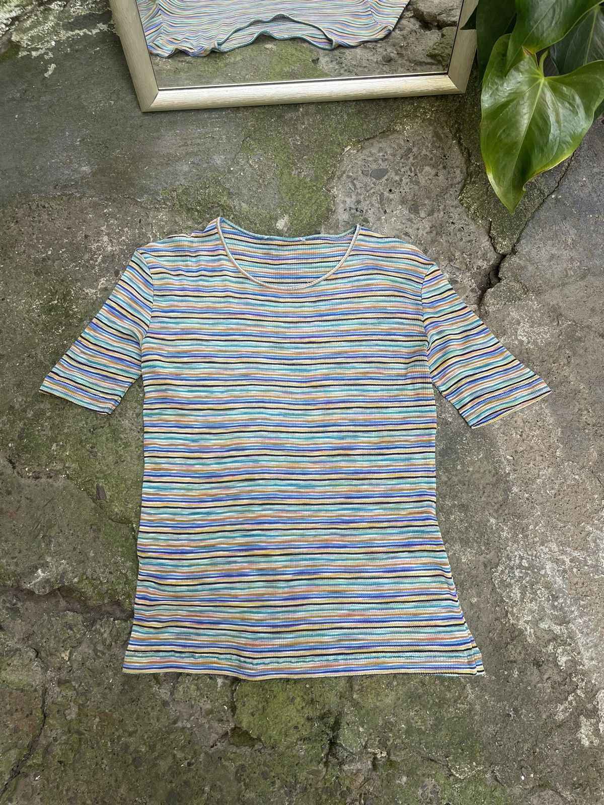 Missoni Vintage 00’s Missoni Sport T-Shirt Multicoloured RARE Size S / US 4 / IT 40 - 1 Thumbnail