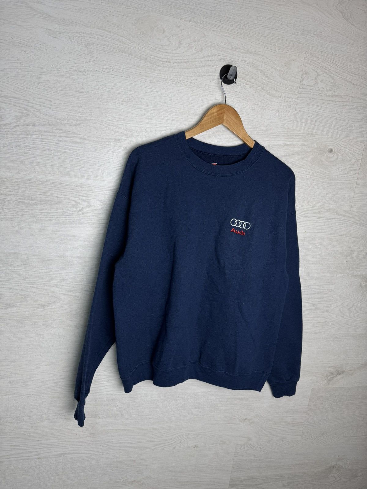 Audi Audi Sweatshirt Vintage Racing Navy Blue Crewneck Size L Size US L / EU 52-54 / 3 - 2 Thumbnail