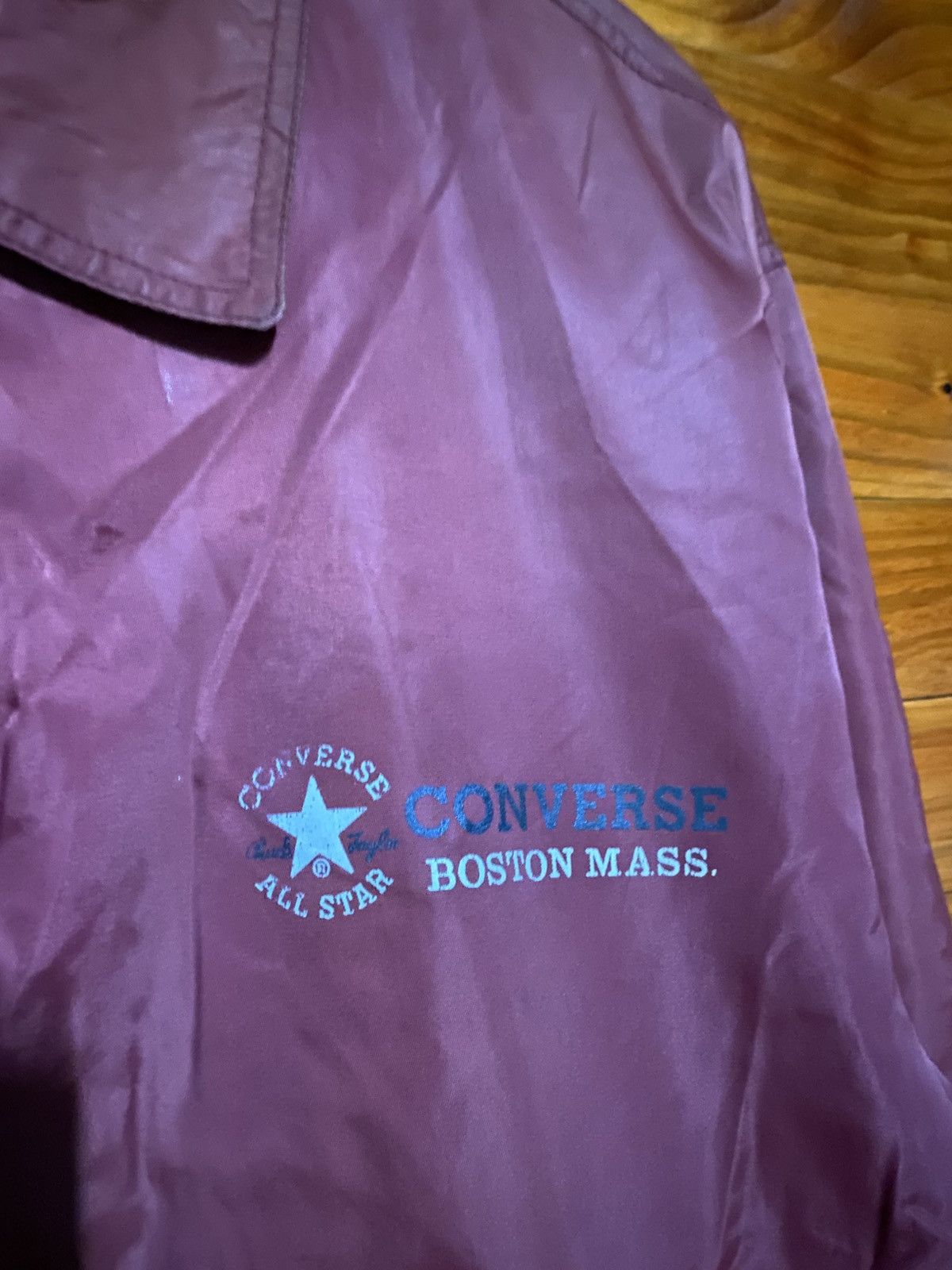 Converse Vintage Converse Chuck Taylor Coaches Jacket – Maroon Size US L / EU 52-54 / 3 - 6 Thumbnail