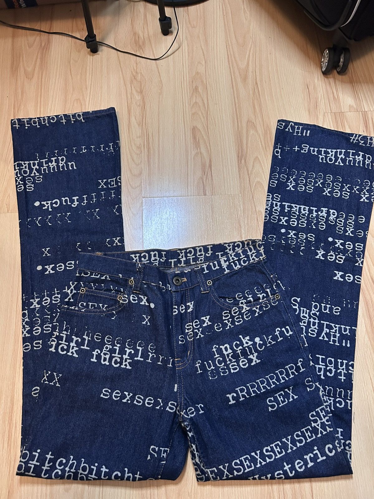 Hysteric Glamour typewriter jeans Size 27" / US 4 / IT 40 - 10 Thumbnail