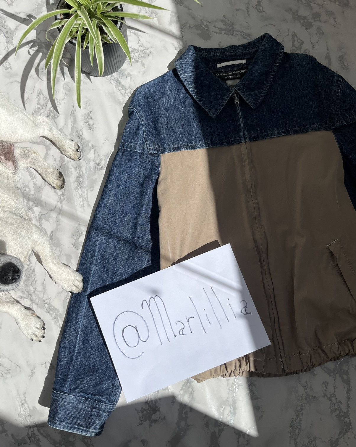 Comme des Garcons × Comme des Garcons Homme Plus × Vintage Denim zip Jacket Comme des Garçons Size US M / EU 48-50 / 2 - 11 Thumbnail