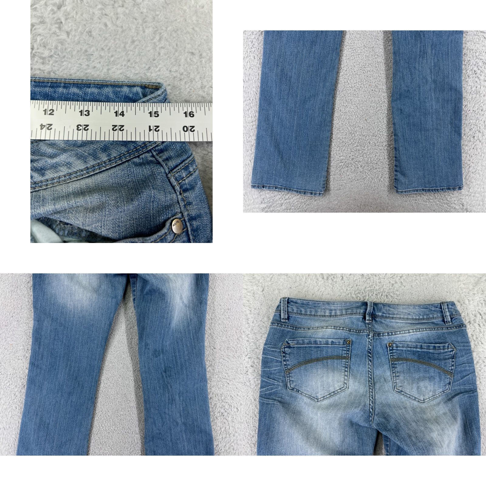 Route 66 Route 66 Jeans Womens 12 Blue Denim Cotton Blend Bootcut Low Rise 30x27 Size 34" / US 12 / IT 48 - 9 Thumbnail