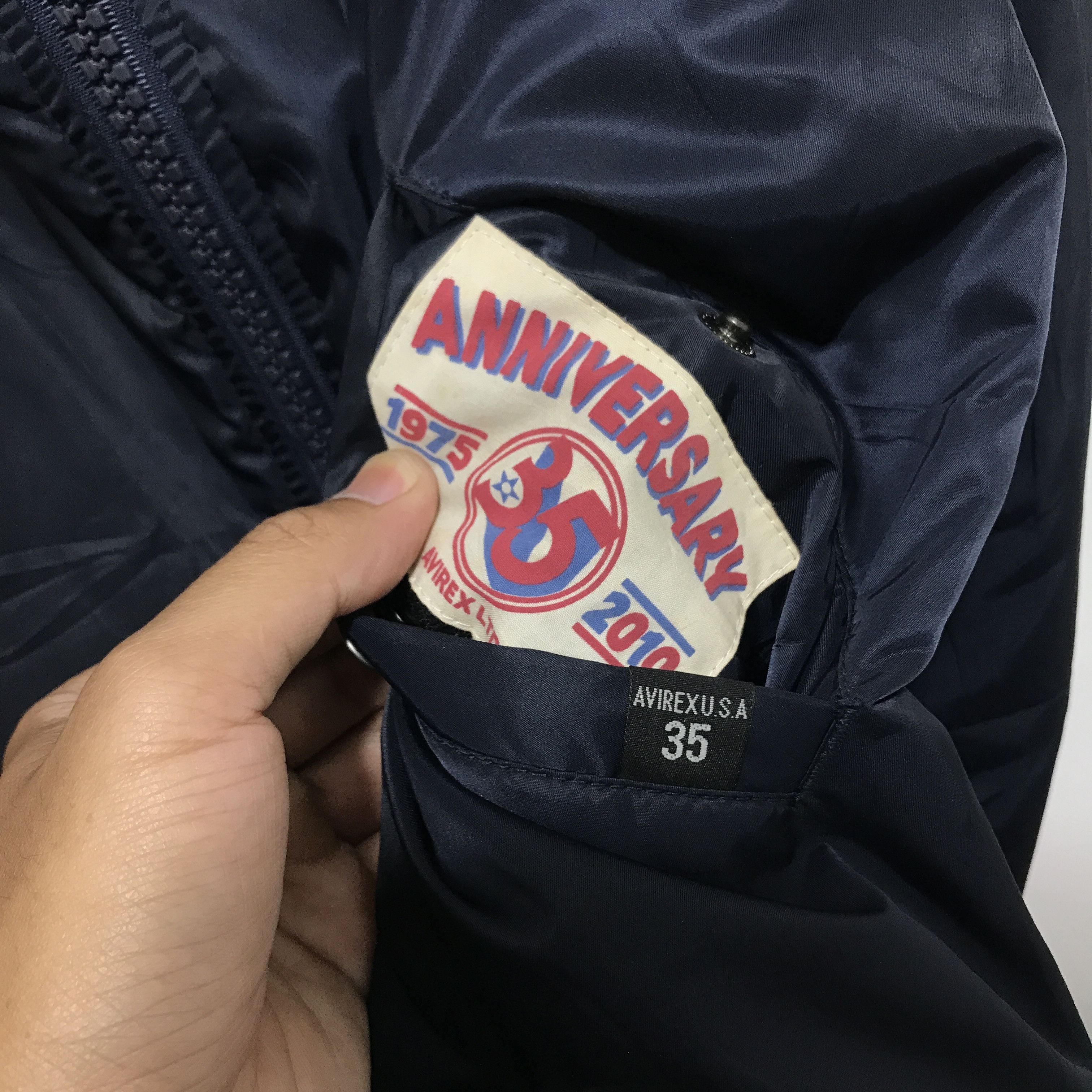 Avirex VINTAGE AVIREX " ANNIVERSARY 35 " Reversible Bomber Jacket Size US XL / EU 56 / 4 - 5 Thumbnail