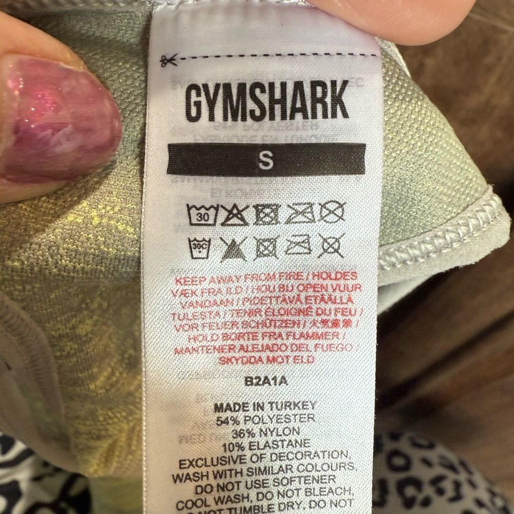 Gymshark Gymshark Gray and Yellow Racerback Sports Bra Size S / US 4 / IT 40 - 8 Thumbnail