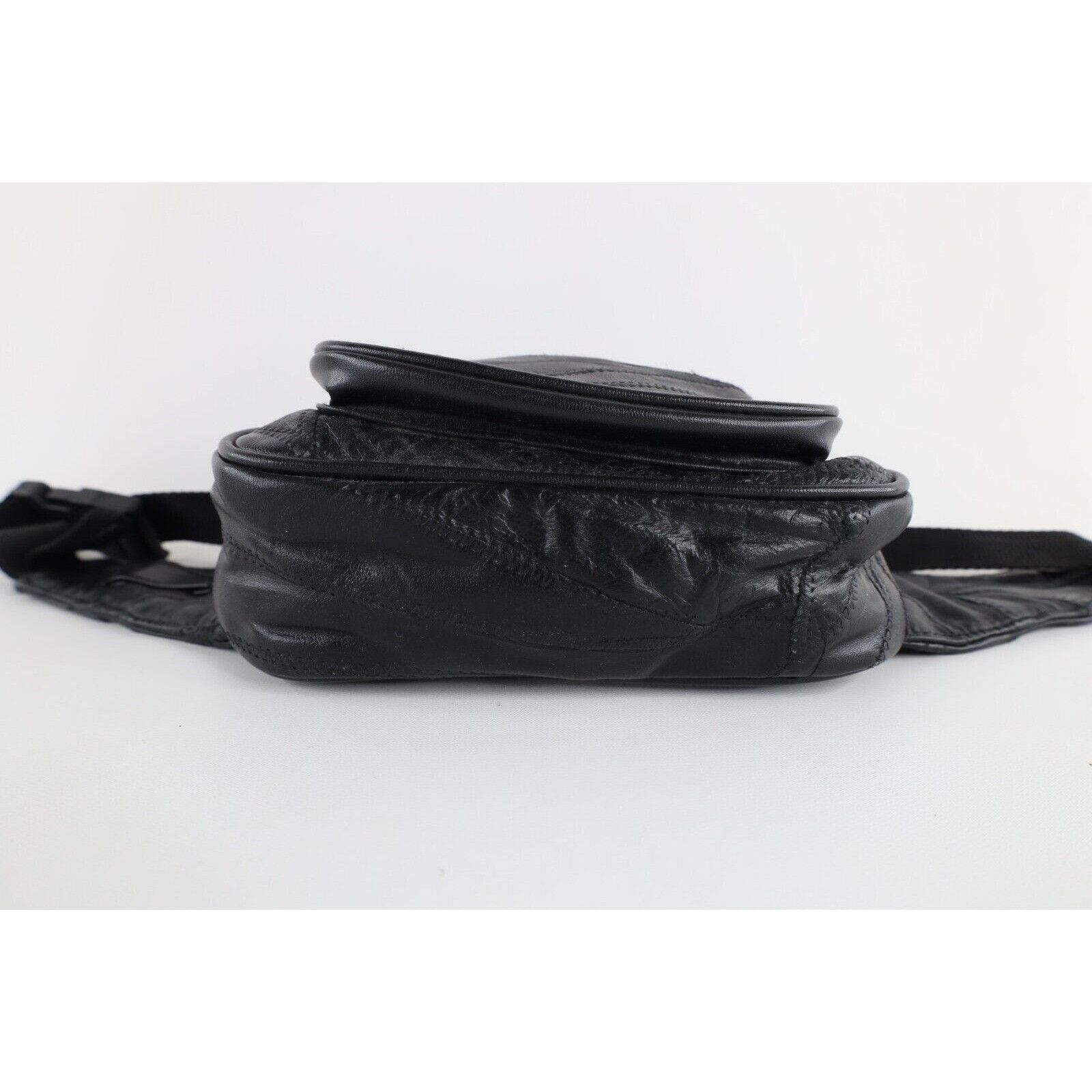 Vintage Vintage 90s Streetwear Blank Leather Festival Fanny Pack Bag Size ONE SIZE - 5 Thumbnail