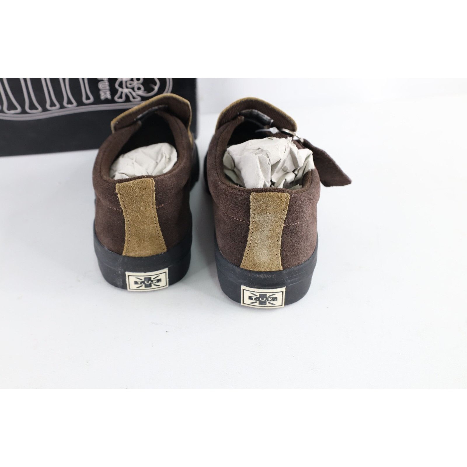 Vintage NOS Vintage 90s Streetwear Grunge Goth Checkered Suede Shoes Size US 9 / EU 42 - 4 Thumbnail
