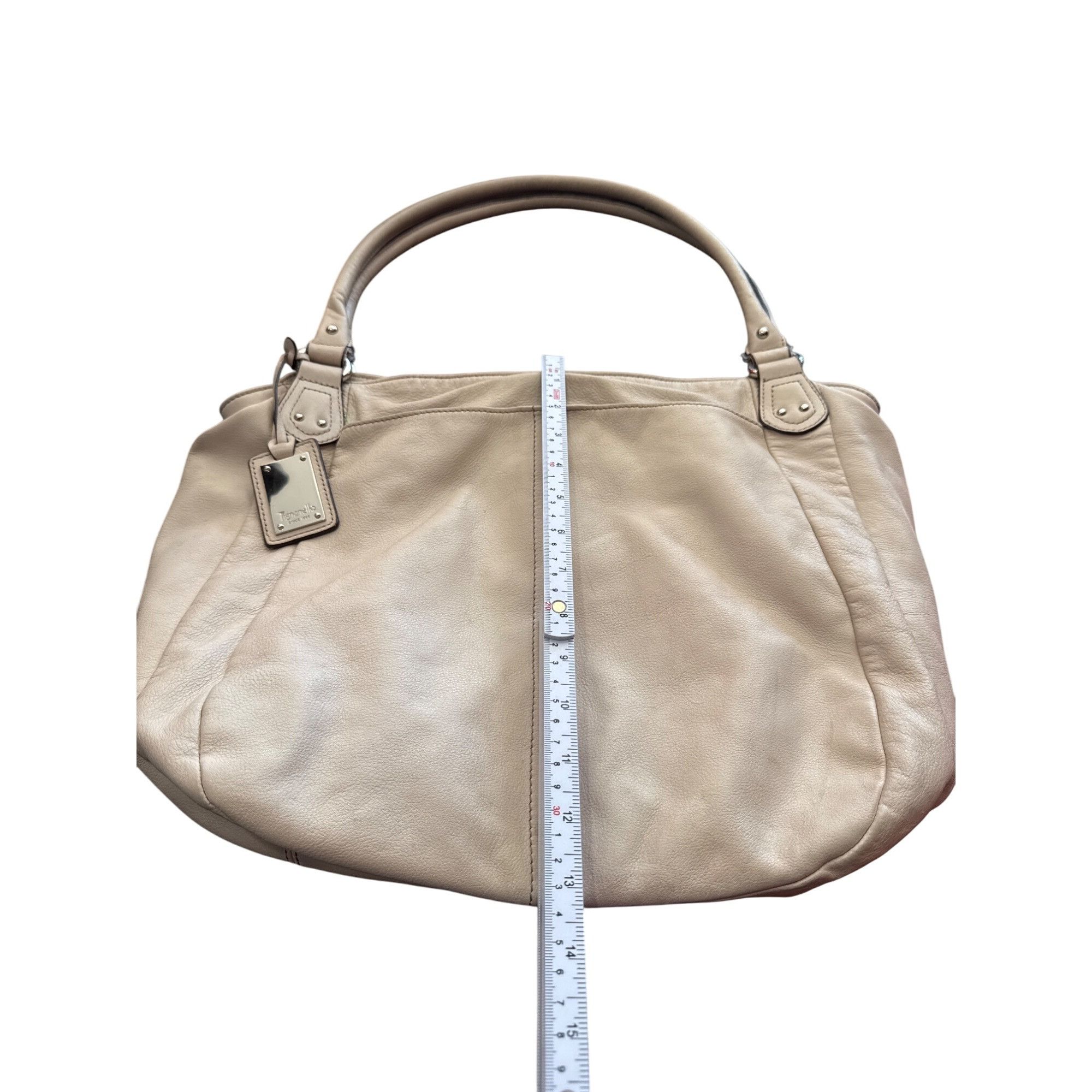 Designer Tignanello Womens Leather Cream Tote Handbag SKU CS8032/J622 Size ONE SIZE - 7 Thumbnail