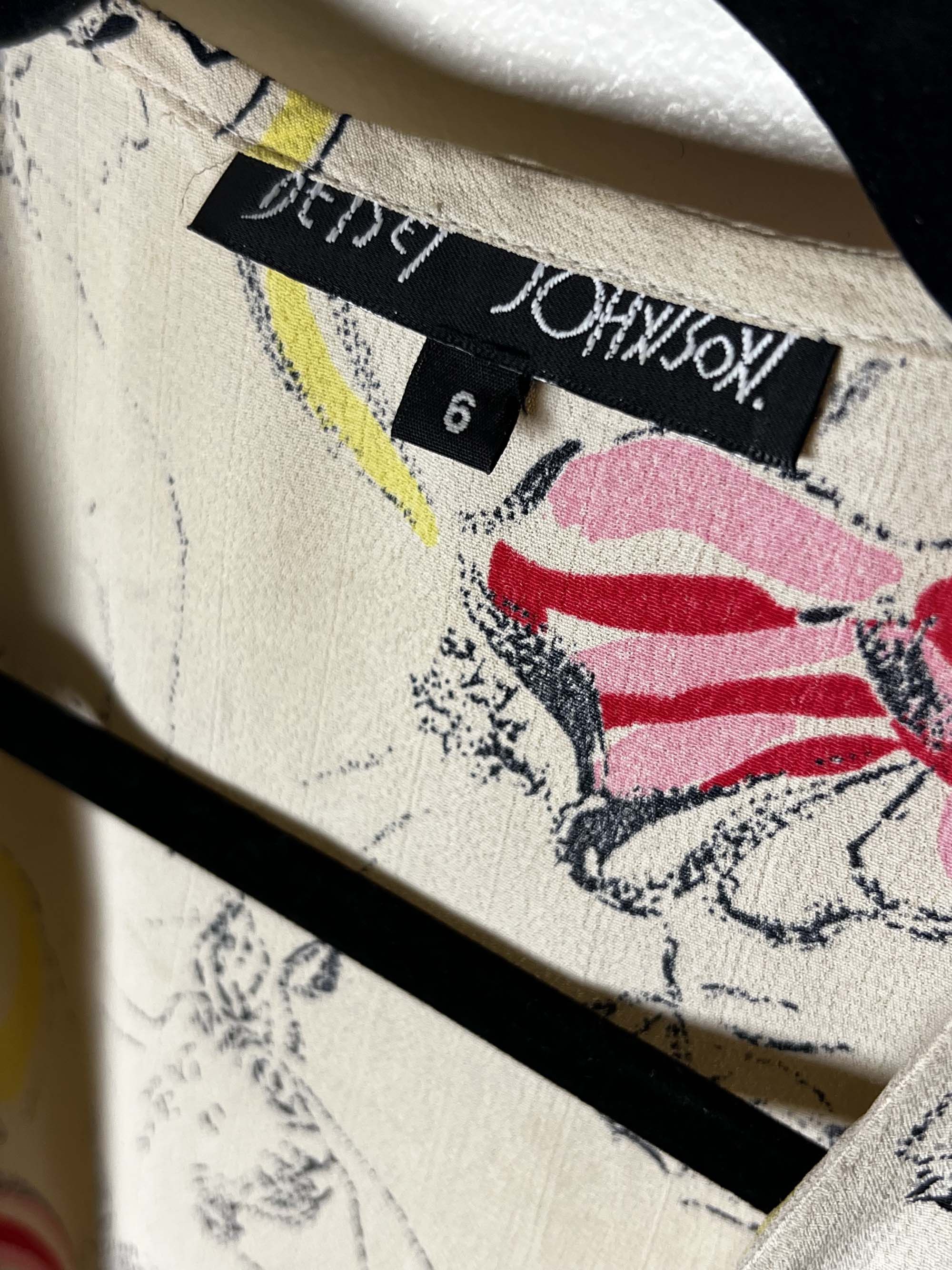 Betsey Johnson Vintage 1970's-1980's Betsy Johnson "Alley Cat" Blouse Size M / US 6-8 / IT 42-44 - 9 Thumbnail
