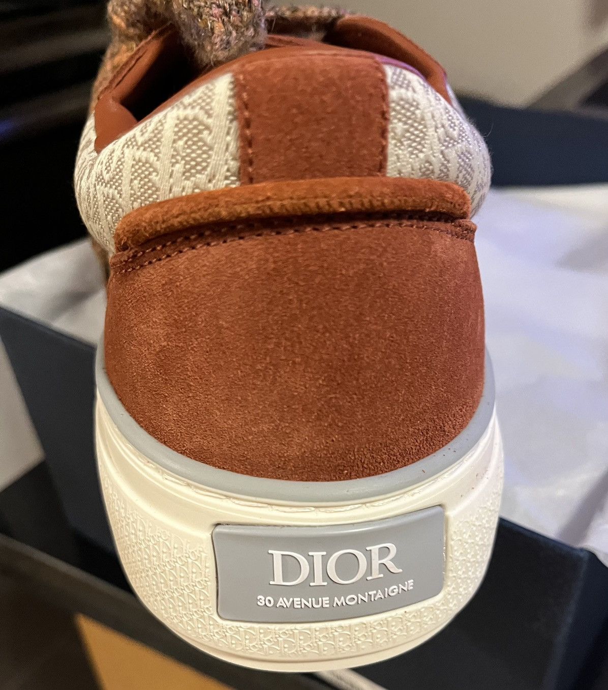 Dior DIOR B33 TENNIS SUEDE CANVAS Dark Red/Sz:: 48(15) Orig:$1495 Size US 15 / EU 48 - 5 Thumbnail