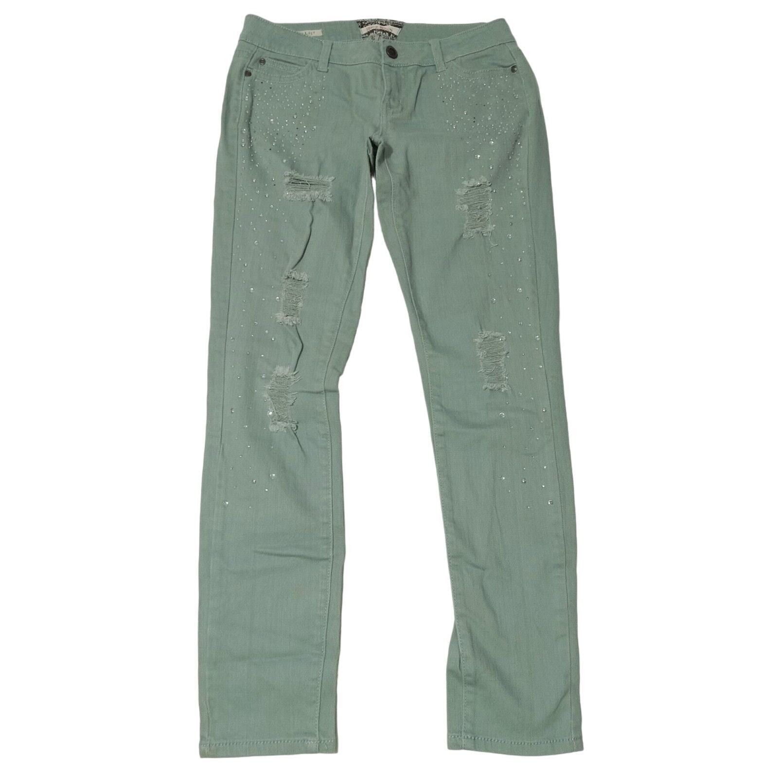 & Other Stories Hot Kiss Jeans 32 X 30 Skinny Lily Embellished Distressed Size 32" / US 10 / IT 46 - 1 Thumbnail