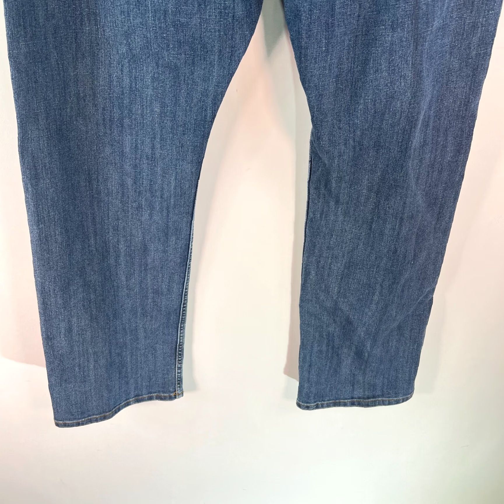Wrangler Wrangler Mens High Rise Flat Front Stretch Blue Denim Straight Jeans Size 38X32 Size US 40 / EU 56 - 6 Thumbnail