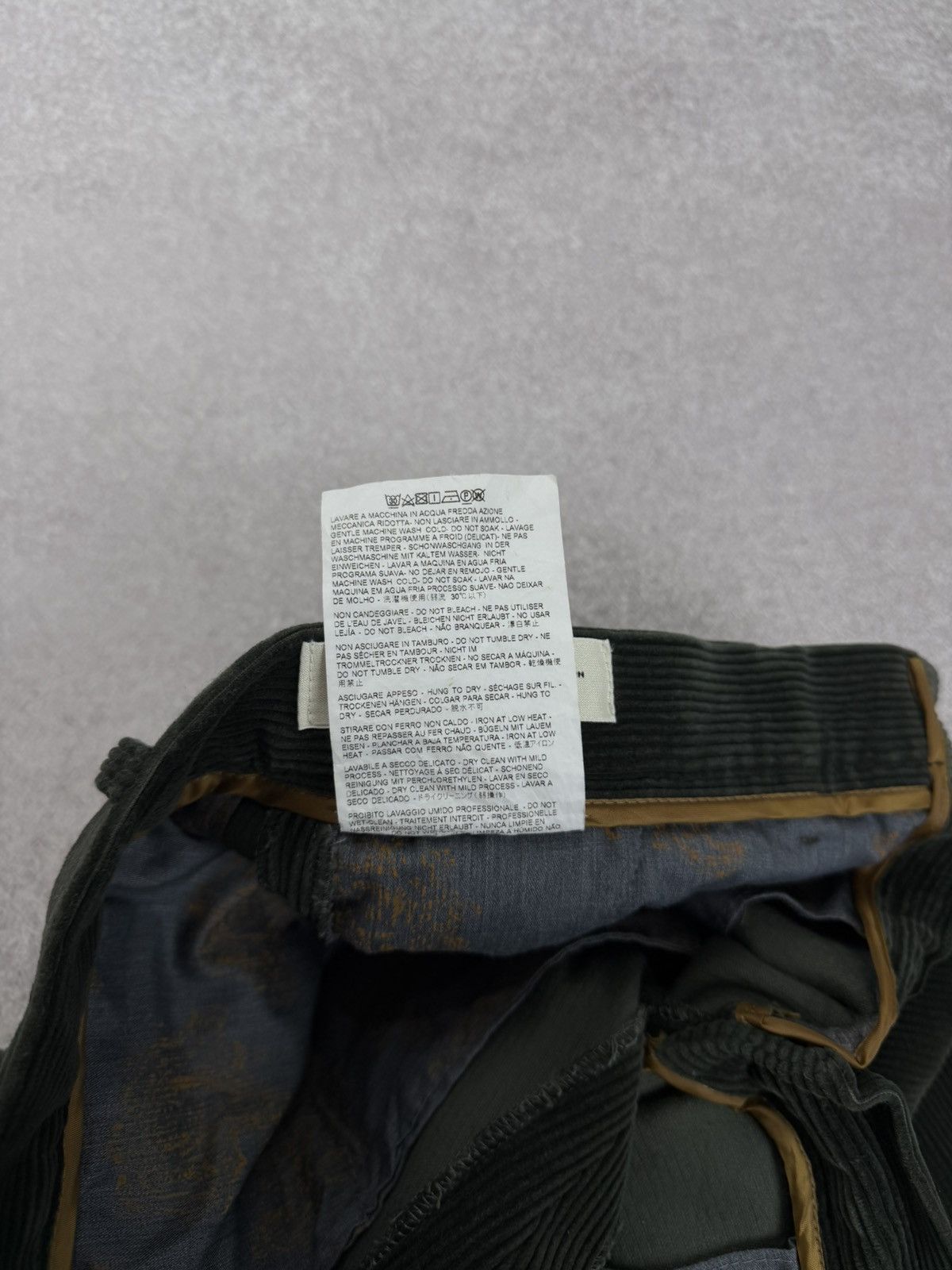 Etro Etro Men’s Corduroy Pants Dark Green Velvet Trousers Size 50 Size US 33 - 8 Thumbnail