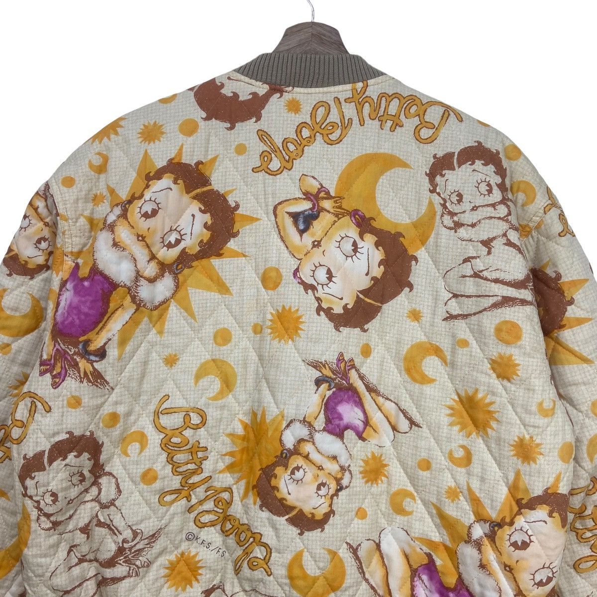 Cartoon Network Vintage Betty Boop Full Print Quilted Bomber Style Jacket Size L / US 10 / IT 46 - 16 Thumbnail