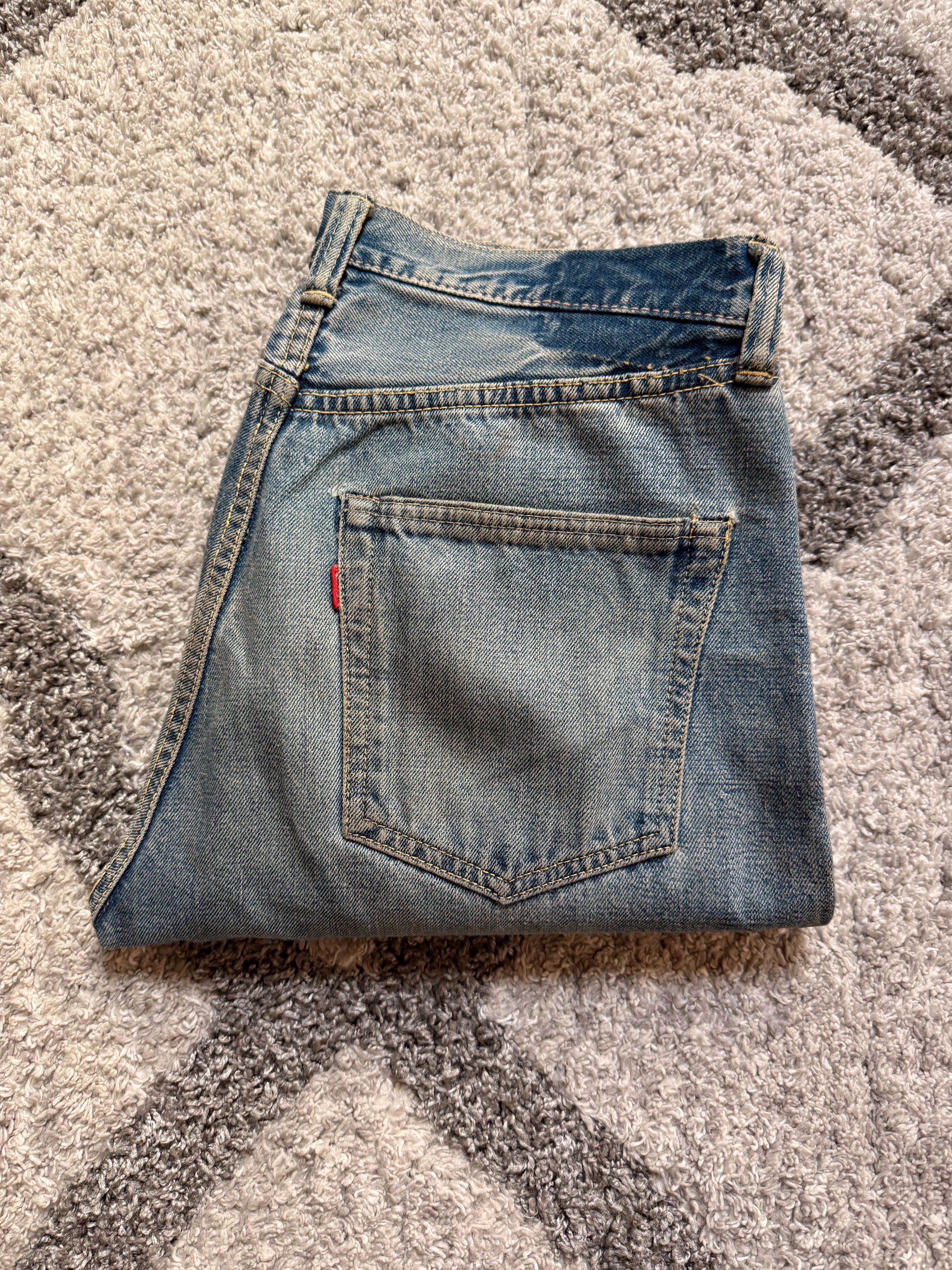 Japanese Brand × Vintage × Warehouse Warehouse Japan Double Knee Vintage Jeans Punk Grunge Chrome Size US 30 / EU 46 - 13 Thumbnail