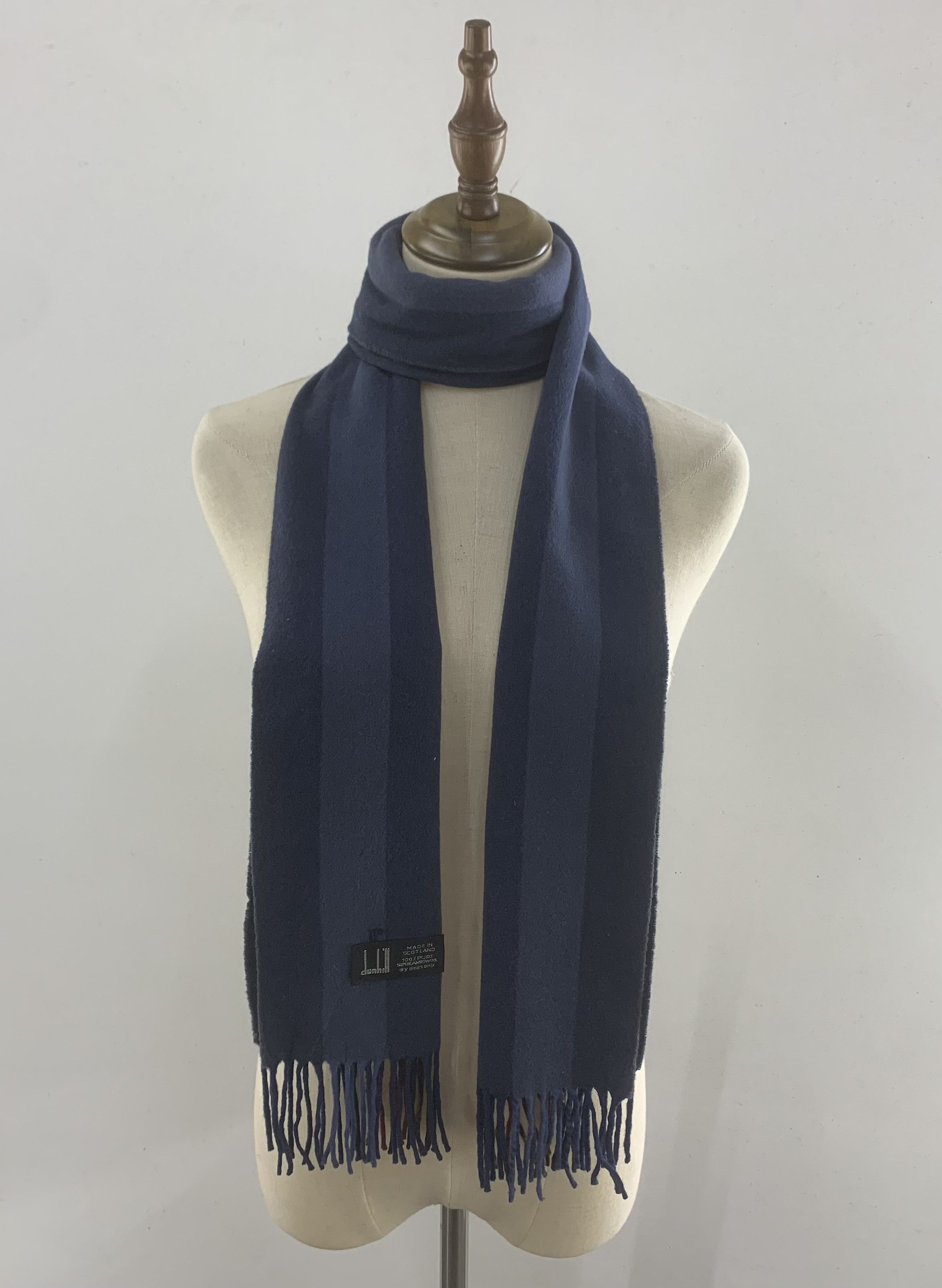 Alfred Dunhill Dunhill Scarf Wool Muffler Neck Wrap BL9243 Size ONE SIZE - 1 Thumbnail