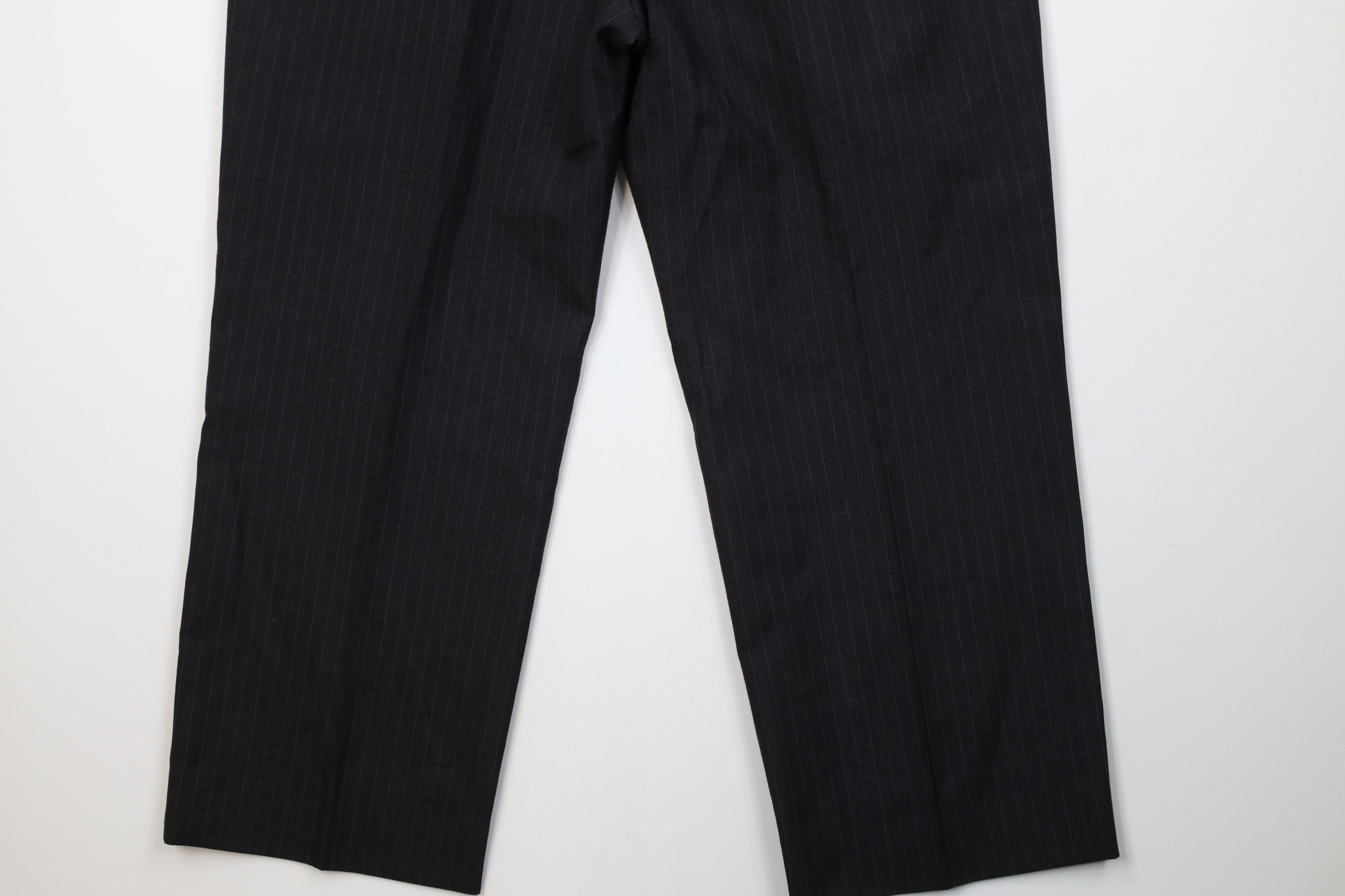 Vintage Vintage 90s Streetwear Blend Pinstriped Wide Leg Chino Pants Size US 34 / EU 50 - 12 Thumbnail