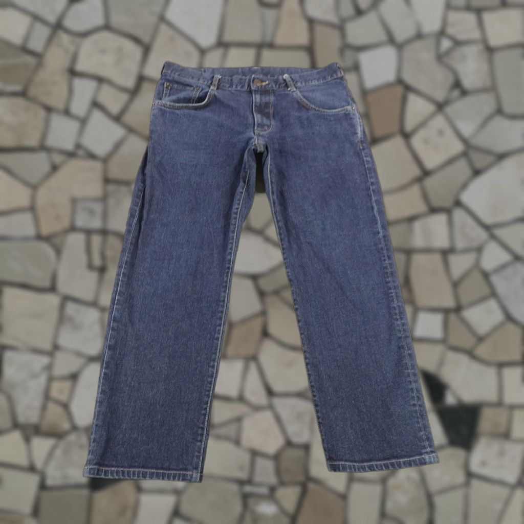 Edwin VINTAGE Edwin Jeans Men's 33x26 Japan Denim Straight Leg Casual Pants Blue Slim Fit Size US 33 - 1 Thumbnail