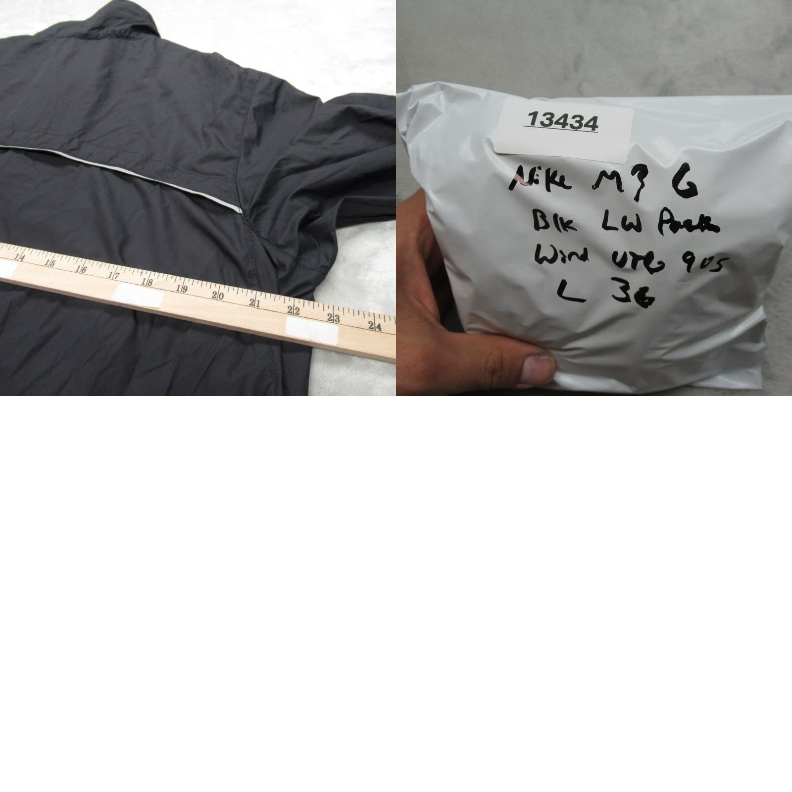 Nike VTG 90's Nike Jacket Mens Large Black Lightweight Packable 1/2 Zip Pullover Wind Size US L / EU 52-54 / 3 - 9 Thumbnail