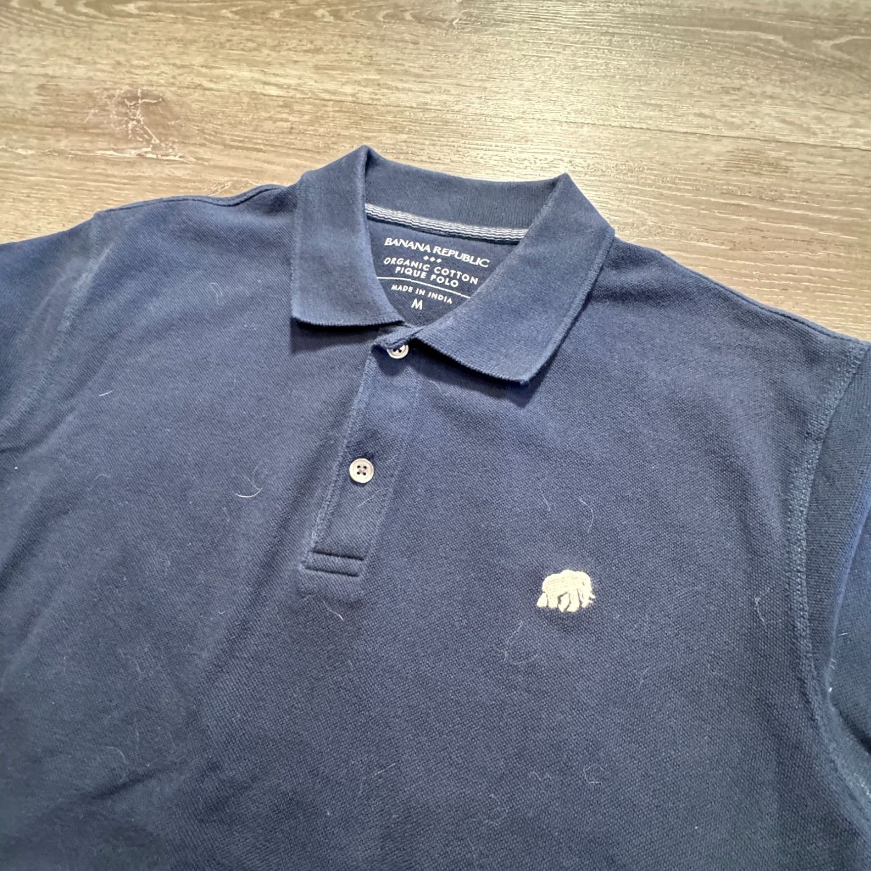 Banana Republic Banana Republic Polo Shirt Mens M Navy Blue Short Sleeve Organic Cotton Polo Shirt Banana Republic Men M Navy Blue Short Sleeve Cotton Polo Size US M / EU 48-50 / 2 - 2 Thumbnail