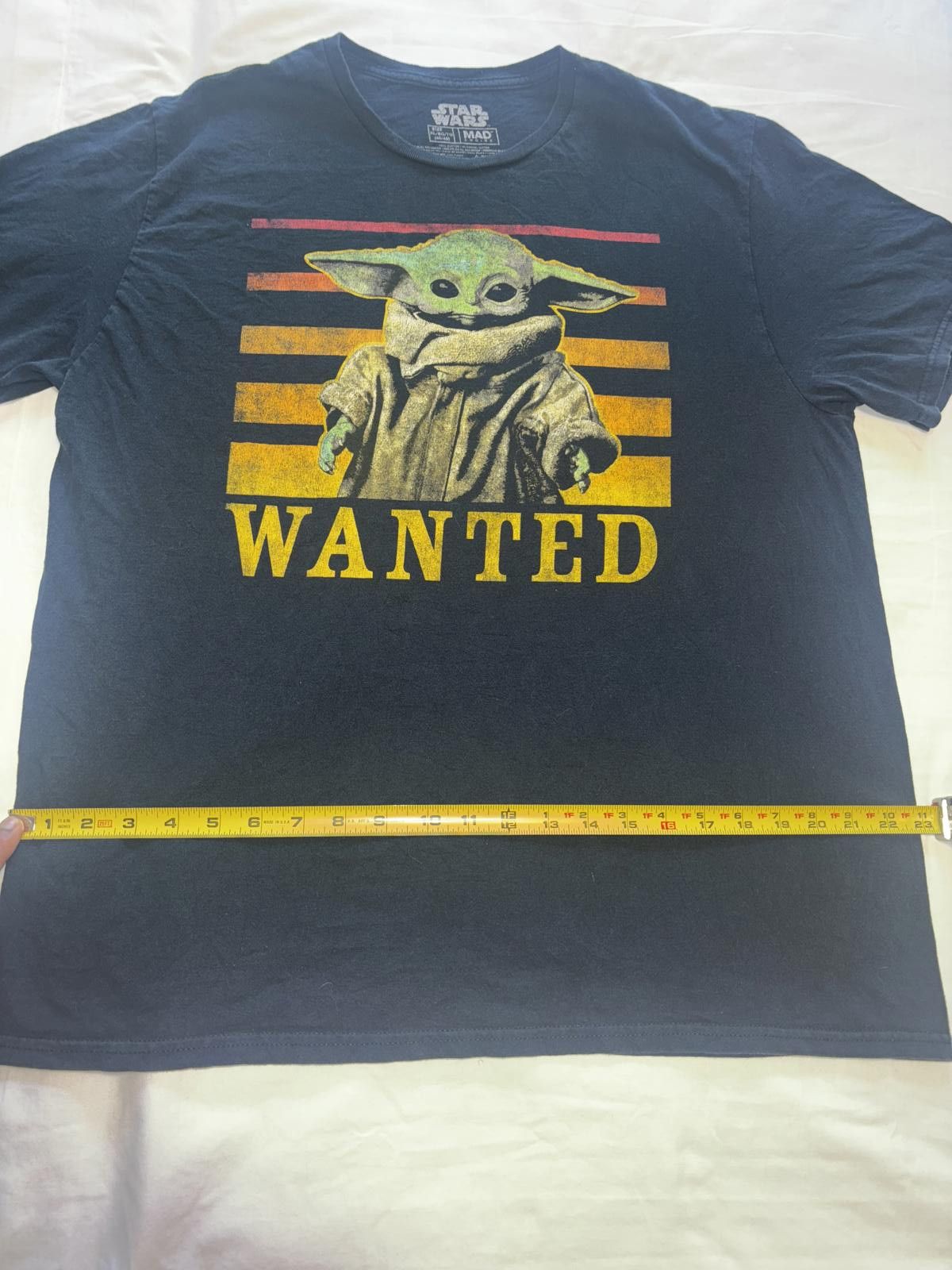 Star Wars Retro Star Wars Baby Yoda Wanted Graphic T-Shirt Size US XL / EU 56 / 4 - 5 Thumbnail